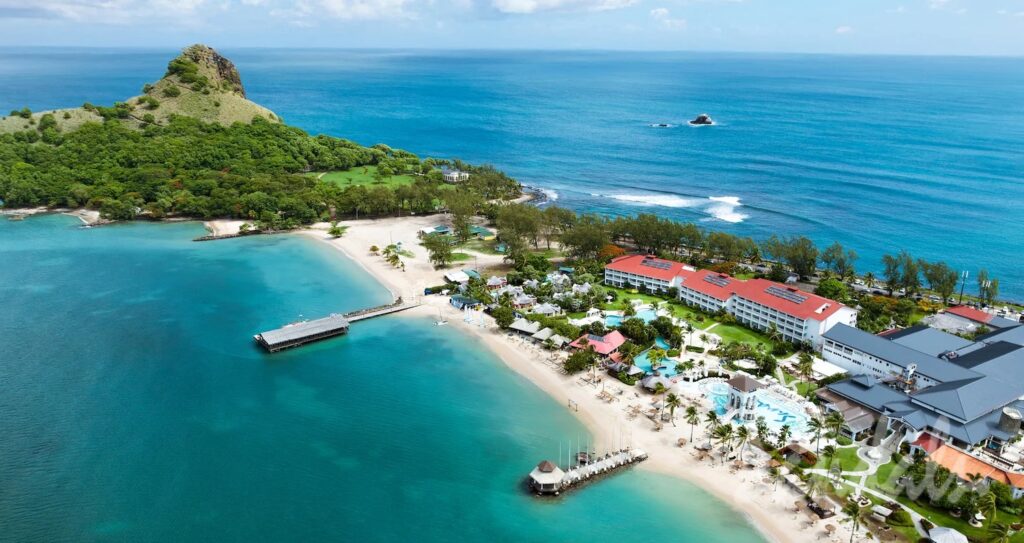 Best Sandals Resort In St. Lucia. Comparing All 3 Sandals St. Lucia Resorts. Is an all-in-one Caribbean vacation your idea of a tropical escape? Want a destination with a less touristy crowd? Come and visit the beautiful island of St. Lucia. It boasts 240 square miles of stunning beaches and rich forests — the perfect setting for water- and land-based adventures. When you book a room at the best Sandals resort in St. Lucia, you can guarantee a remarkable stay on the island. .