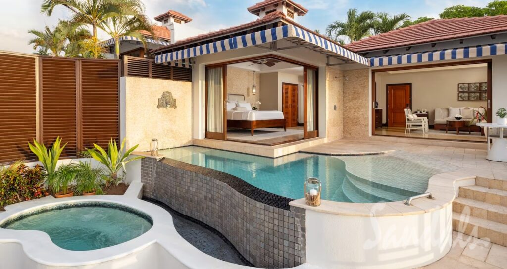 Best Sandals Resort In St. Lucia. Comparing All 3 Sandals St. Lucia Resorts. Is an all-in-one Caribbean vacation your idea of a tropical escape? Want a destination with a less touristy crowd? Come and visit the beautiful island of St. Lucia. It boasts 240 square miles of stunning beaches and rich forests — the perfect setting for water- and land-based adventures. When you book a room at the best Sandals resort in St. Lucia, you can guarantee a remarkable stay on the island. .
