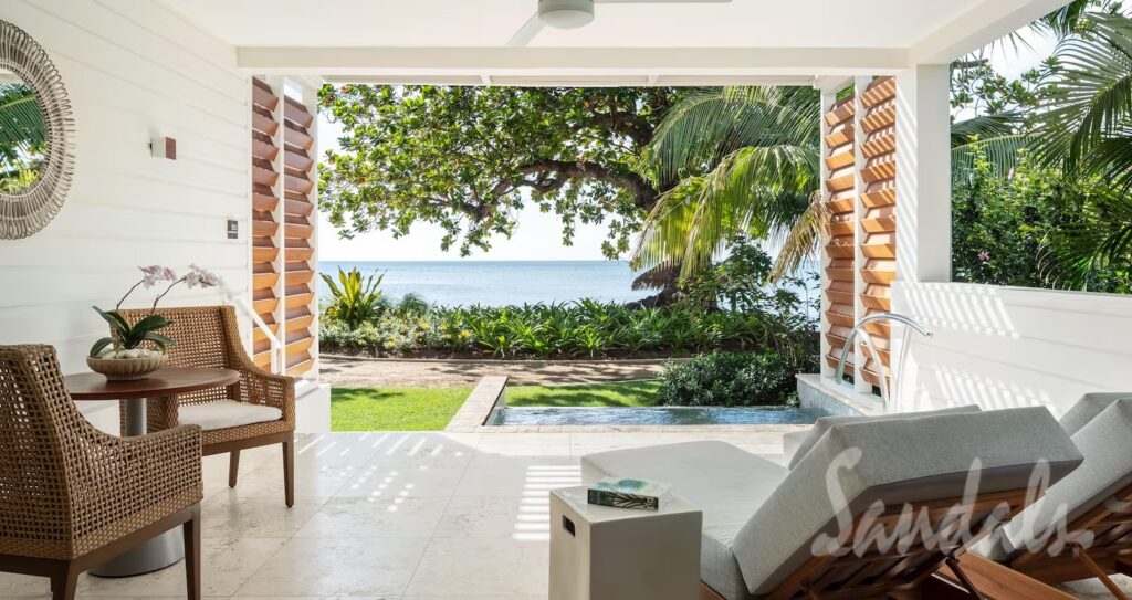 Best Sandals Resort In St. Lucia. Comparing All 3 Sandals St. Lucia Resorts. Is an all-in-one Caribbean vacation your idea of a tropical escape? Want a destination with a less touristy crowd? Come and visit the beautiful island of St. Lucia. It boasts 240 square miles of stunning beaches and rich forests — the perfect setting for water- and land-based adventures. When you book a room at the best Sandals resort in St. Lucia, you can guarantee a remarkable stay on the island. .
