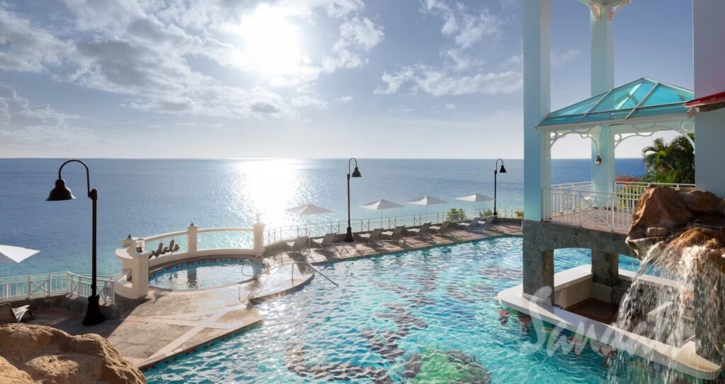 Best Sandals Resort In St. Lucia. Comparing All 3 Sandals St. Lucia Resorts. Is an all-in-one Caribbean vacation your idea of a tropical escape? Want a destination with a less touristy crowd? Come and visit the beautiful island of St. Lucia. It boasts 240 square miles of stunning beaches and rich forests — the perfect setting for water- and land-based adventures. When you book a room at the best Sandals resort in St. Lucia, you can guarantee a remarkable stay on the island. .
