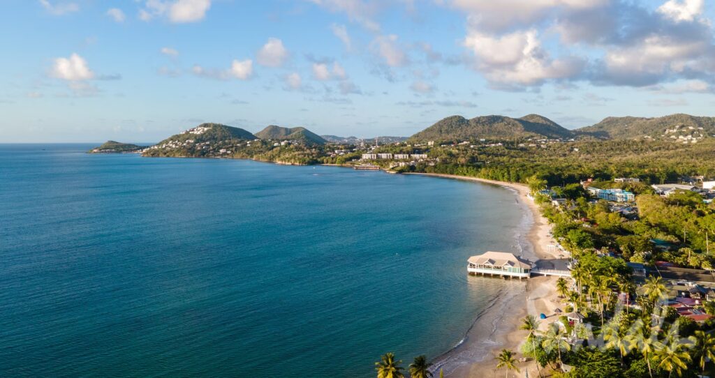 Best Sandals Resort In St. Lucia. Comparing All 3 Sandals St. Lucia Resorts. Is an all-in-one Caribbean vacation your idea of a tropical escape? Want a destination with a less touristy crowd? Come and visit the beautiful island of St. Lucia. It boasts 240 square miles of stunning beaches and rich forests — the perfect setting for water- and land-based adventures. When you book a room at the best Sandals resort in St. Lucia, you can guarantee a remarkable stay on the island. .