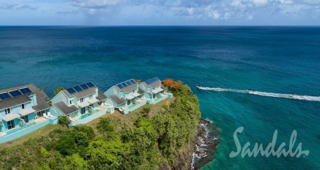 Best Sandals Resort In St. Lucia. Comparing All 3 Sandals St. Lucia Resorts. Is an all-in-one Caribbean vacation your idea of a tropical escape? Want a destination with a less touristy crowd? Come and visit the beautiful island of St. Lucia. It boasts 240 square miles of stunning beaches and rich forests — the perfect setting for water- and land-based adventures. When you book a room at the best Sandals resort in St. Lucia, you can guarantee a remarkable stay on the island. .