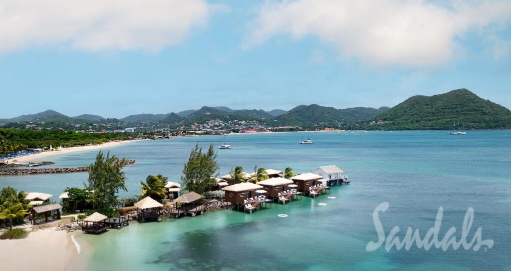 Best Sandals Resort In St. Lucia. Comparing All 3 Sandals St. Lucia Resorts. Is an all-in-one Caribbean vacation your idea of a tropical escape? Want a destination with a less touristy crowd? Come and visit the beautiful island of St. Lucia. It boasts 240 square miles of stunning beaches and rich forests — the perfect setting for water- and land-based adventures. When you book a room at the best Sandals resort in St. Lucia, you can guarantee a remarkable stay on the island. .