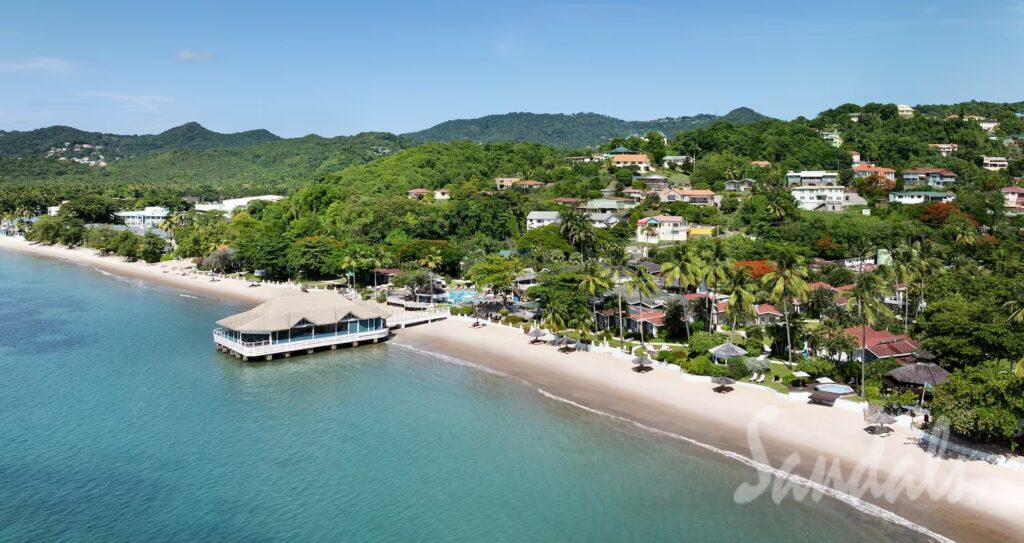 Best Sandals Resort In St. Lucia. Comparing All 3 Sandals St. Lucia Resorts. Is an all-in-one Caribbean vacation your idea of a tropical escape? Want a destination with a less touristy crowd? Come and visit the beautiful island of St. Lucia. It boasts 240 square miles of stunning beaches and rich forests — the perfect setting for water- and land-based adventures. When you book a room at the best Sandals resort in St. Lucia, you can guarantee a remarkable stay on the island. .