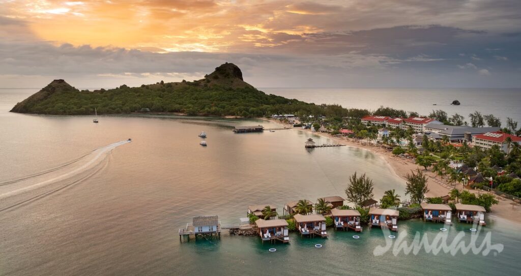 Best Sandals Resort In St. Lucia. Comparing All 3 Sandals St. Lucia Resorts. Is an all-in-one Caribbean vacation your idea of a tropical escape? Want a destination with a less touristy crowd? Come and visit the beautiful island of St. Lucia. It boasts 240 square miles of stunning beaches and rich forests — the perfect setting for water- and land-based adventures. When you book a room at the best Sandals resort in St. Lucia, you can guarantee a remarkable stay on the island. .