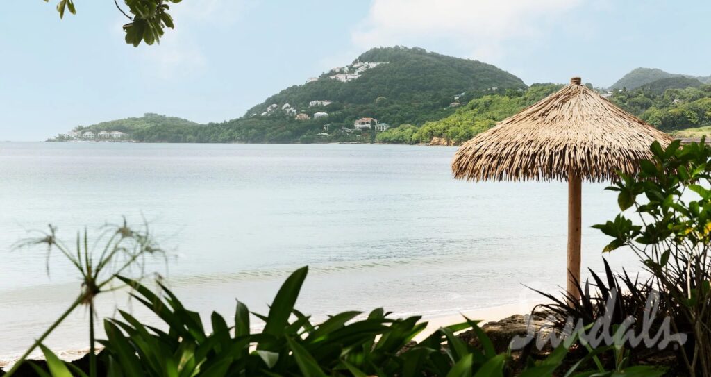 Best Sandals Resort In St. Lucia. Comparing All 3 Sandals St. Lucia Resorts. Is an all-in-one Caribbean vacation your idea of a tropical escape? Want a destination with a less touristy crowd? Come and visit the beautiful island of St. Lucia. It boasts 240 square miles of stunning beaches and rich forests — the perfect setting for water- and land-based adventures. When you book a room at the best Sandals resort in St. Lucia, you can guarantee a remarkable stay on the island. .