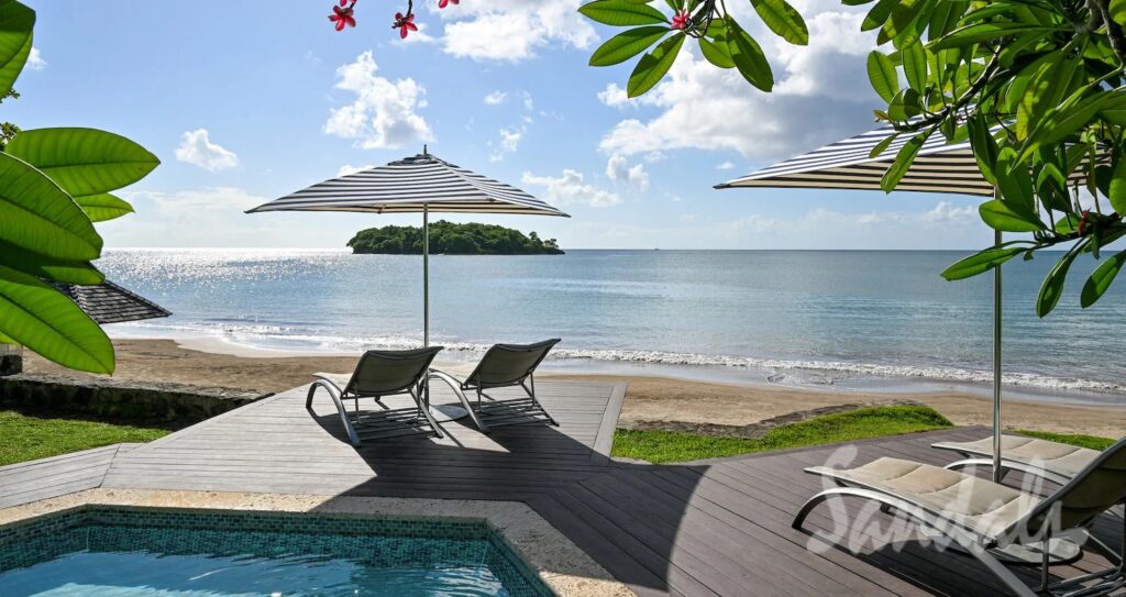 Best Sandals Resort In St. Lucia. Comparing All 3 Sandals St. Lucia Resorts. Is an all-in-one Caribbean vacation your idea of a tropical escape? Want a destination with a less touristy crowd? Come and visit the beautiful island of St. Lucia. It boasts 240 square miles of stunning beaches and rich forests — the perfect setting for water- and land-based adventures. When you book a room at the best Sandals resort in St. Lucia, you can guarantee a remarkable stay on the island. .