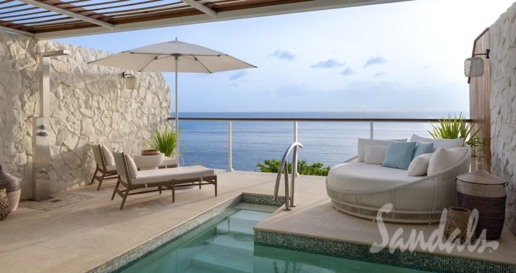 Best Sandals Resort In St. Lucia. Comparing All 3 Sandals St. Lucia Resorts. Is an all-in-one Caribbean vacation your idea of a tropical escape? Want a destination with a less touristy crowd? Come and visit the beautiful island of St. Lucia. It boasts 240 square miles of stunning beaches and rich forests — the perfect setting for water- and land-based adventures. When you book a room at the best Sandals resort in St. Lucia, you can guarantee a remarkable stay on the island. .